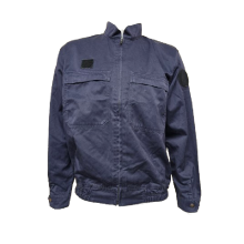 French Navy Herringbone Jacket